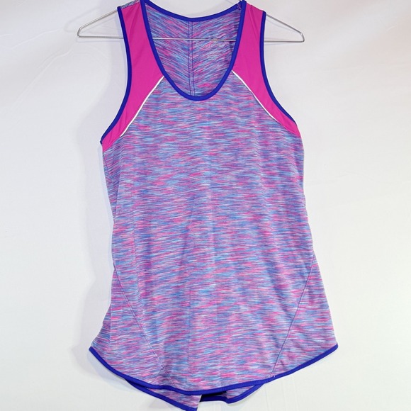 Tangerine Tops - Tangerine Women's Pink Blue Heathered Racerback Tank Top Size S Activewear